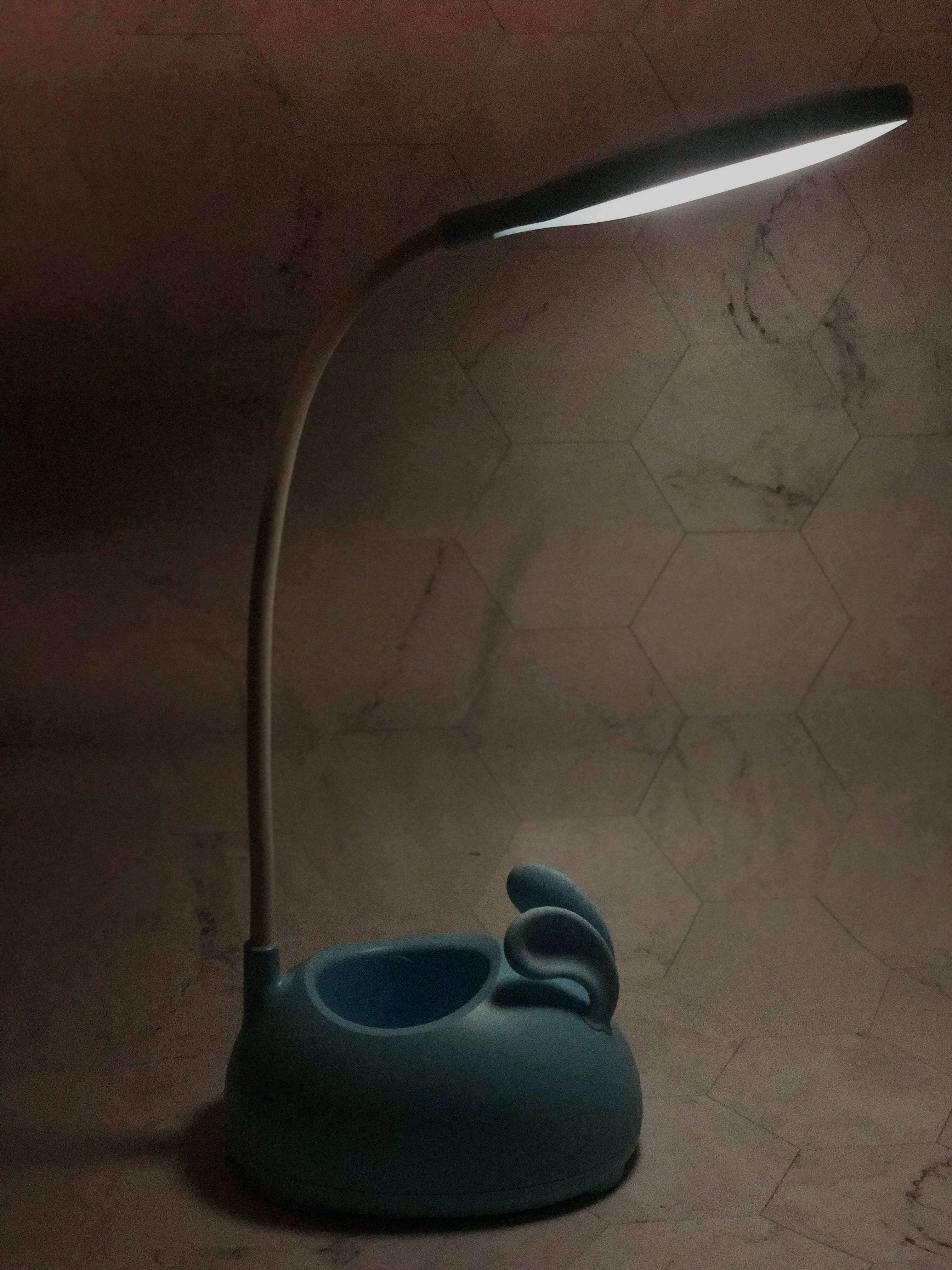 Cute Rabbit Desk Lamp With Pen Holder, Foldable Table Desk Book Reading Lamp, Rechargeable Study Lamp Cute Rabbit Desk Lamp With Pen Holder, Foldable Table Desk Book Reading Lamp, Rechargeable Study Lamp